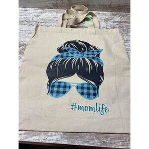 Mom Life Canvas Tote Bag